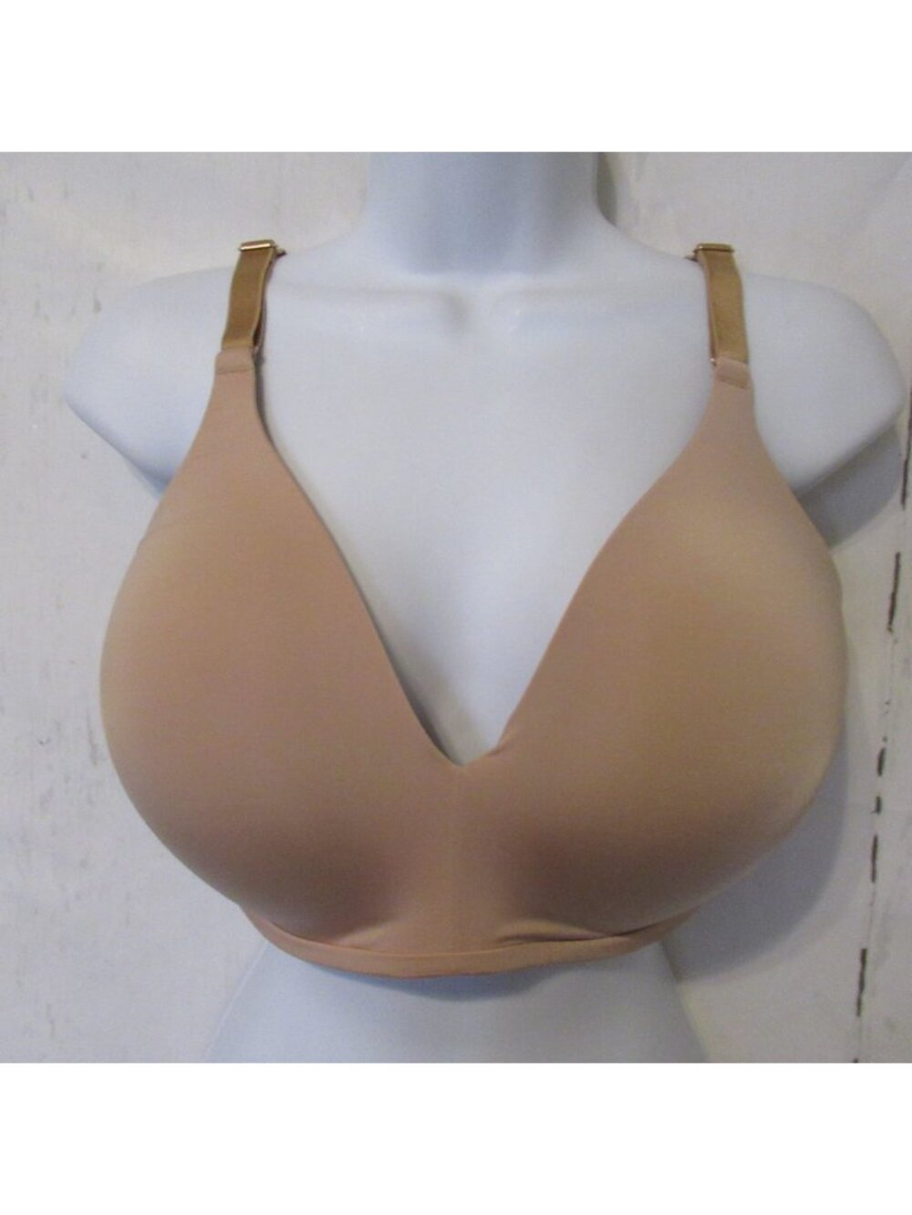 Soma Bra 36DDD Beige Padded Vanishing 360 Perfect Coverage Wireless Wire Free